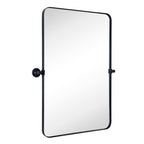 Miroir mural rectangulaire pivotant et inclinable en métal TEHOME Jonathan