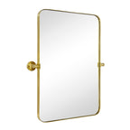 Miroir mural rectangulaire pivotant et inclinable en métal TEHOME Jonathan