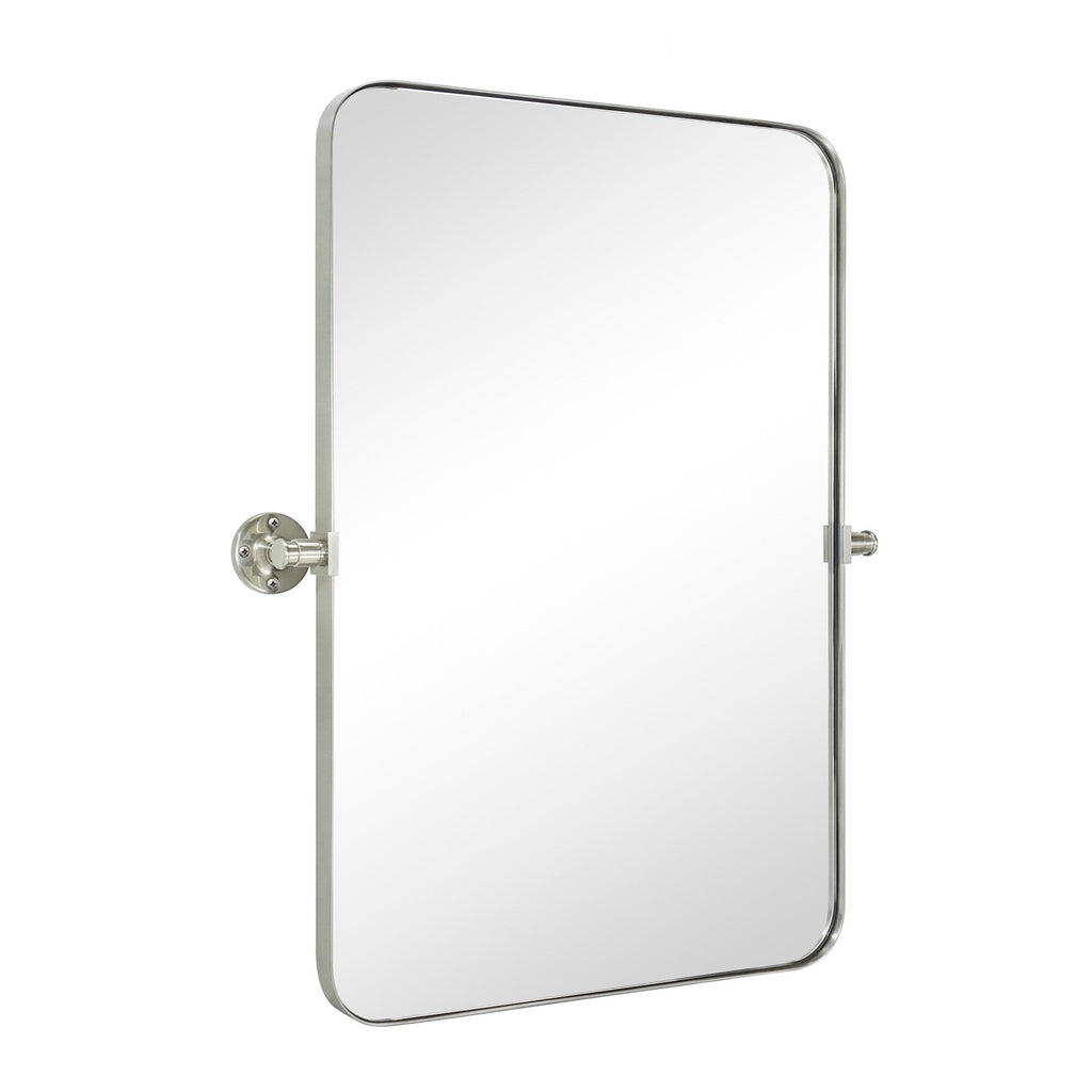 Miroir mural rectangulaire pivotant et inclinable en métal TEHOME Jonathan
