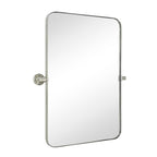 Miroir mural rectangulaire pivotant et inclinable en métal TEHOME Jonathan