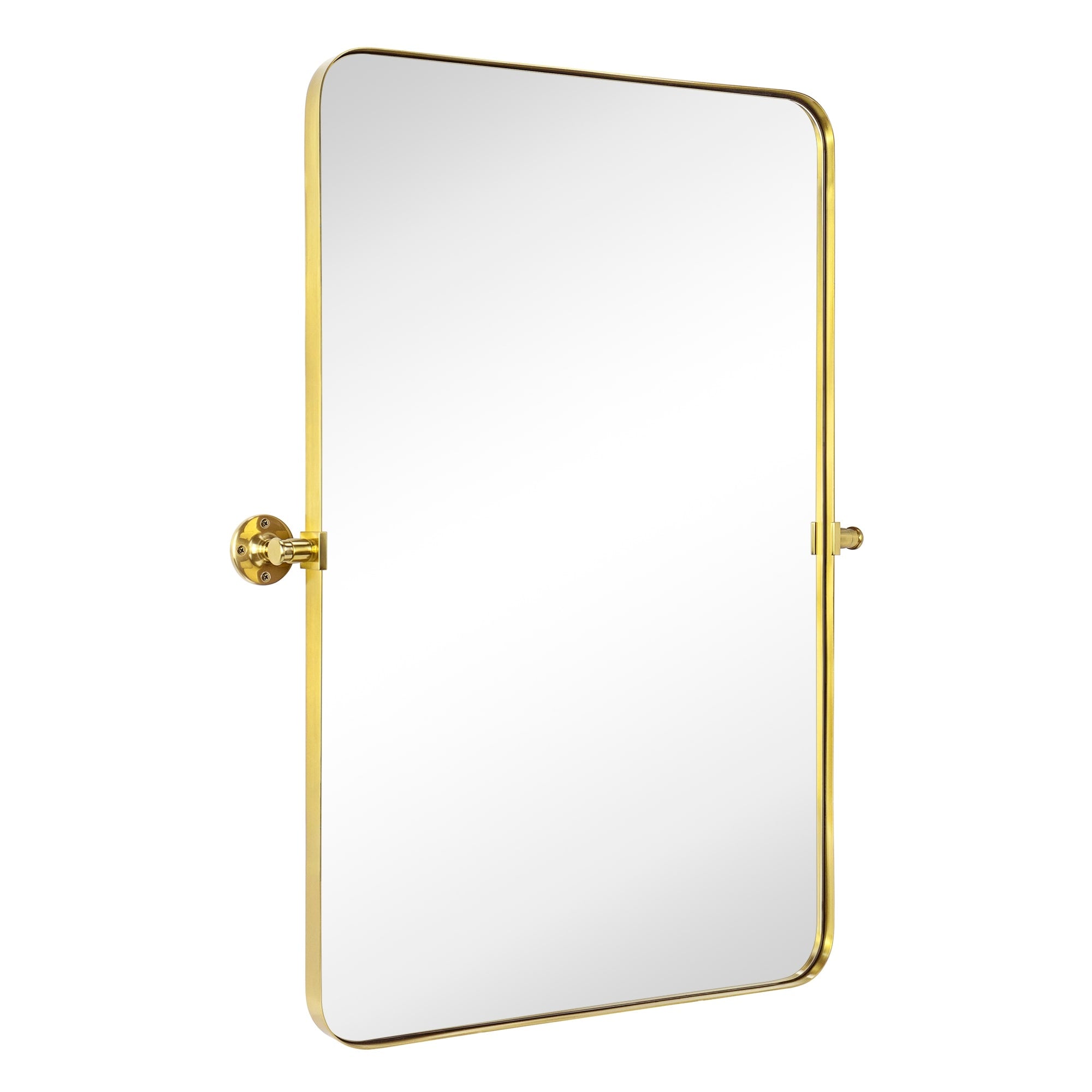 Miroir mural rectangulaire pivotant et inclinable en métal TEHOME Jonathan