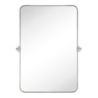 Miroir mural rectangulaire pivotant et inclinable en métal TEHOME Jonathan