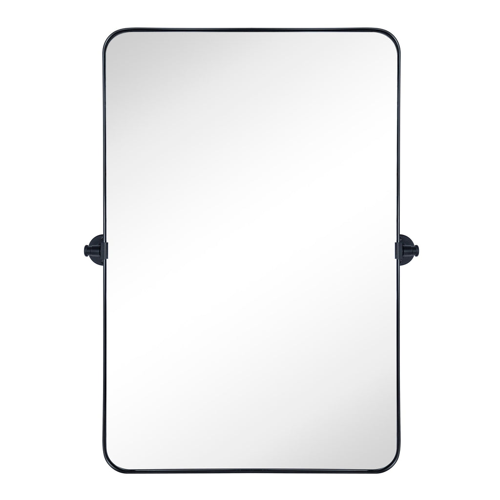 Miroir mural rectangulaire pivotant et inclinable en métal TEHOME Jonathan