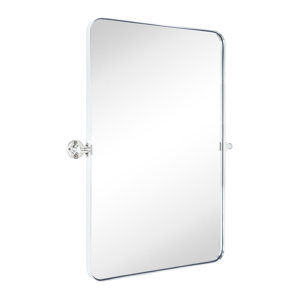 Miroir mural rectangulaire pivotant et inclinable en métal TEHOME Jonathan
