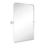 Miroir mural rectangulaire pivotant et inclinable en métal TEHOME Jonathan