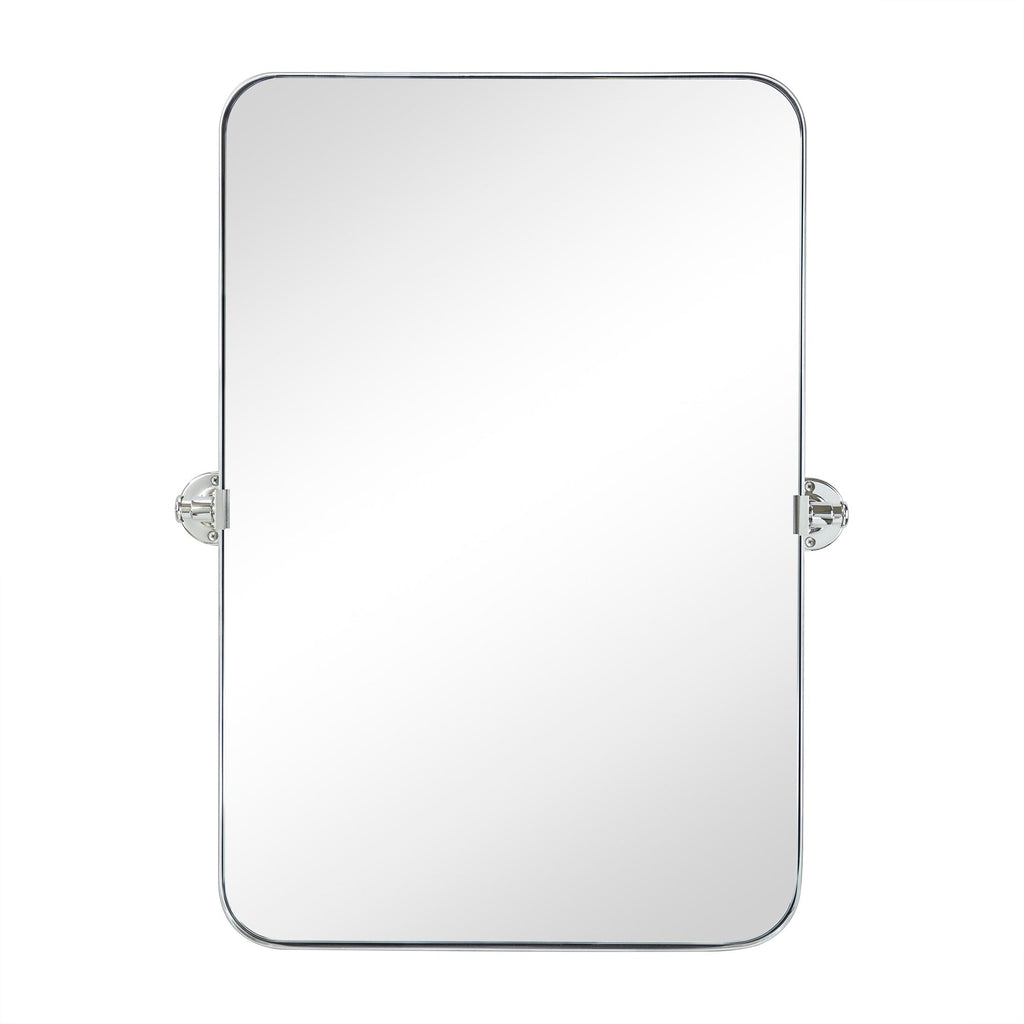 Miroir mural rectangulaire pivotant et inclinable en métal TEHOME Jonathan