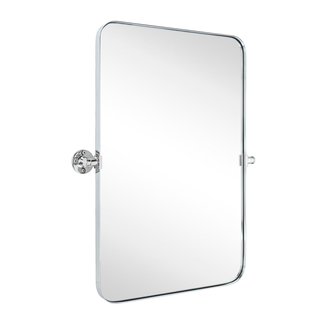 Miroir mural rectangulaire pivotant et inclinable en métal TEHOME Jonathan