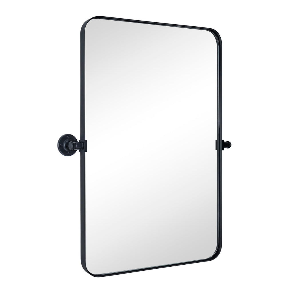 Miroir mural rectangulaire pivotant et inclinable en métal TEHOME Jonathan