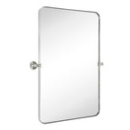 Miroir mural rectangulaire pivotant et inclinable en métal TEHOME Jonathan