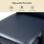Chaise de travail moderne Joseph en similicuir avec verrouillage de l'inclinaison et inclinaison centrale par HULALA HOME