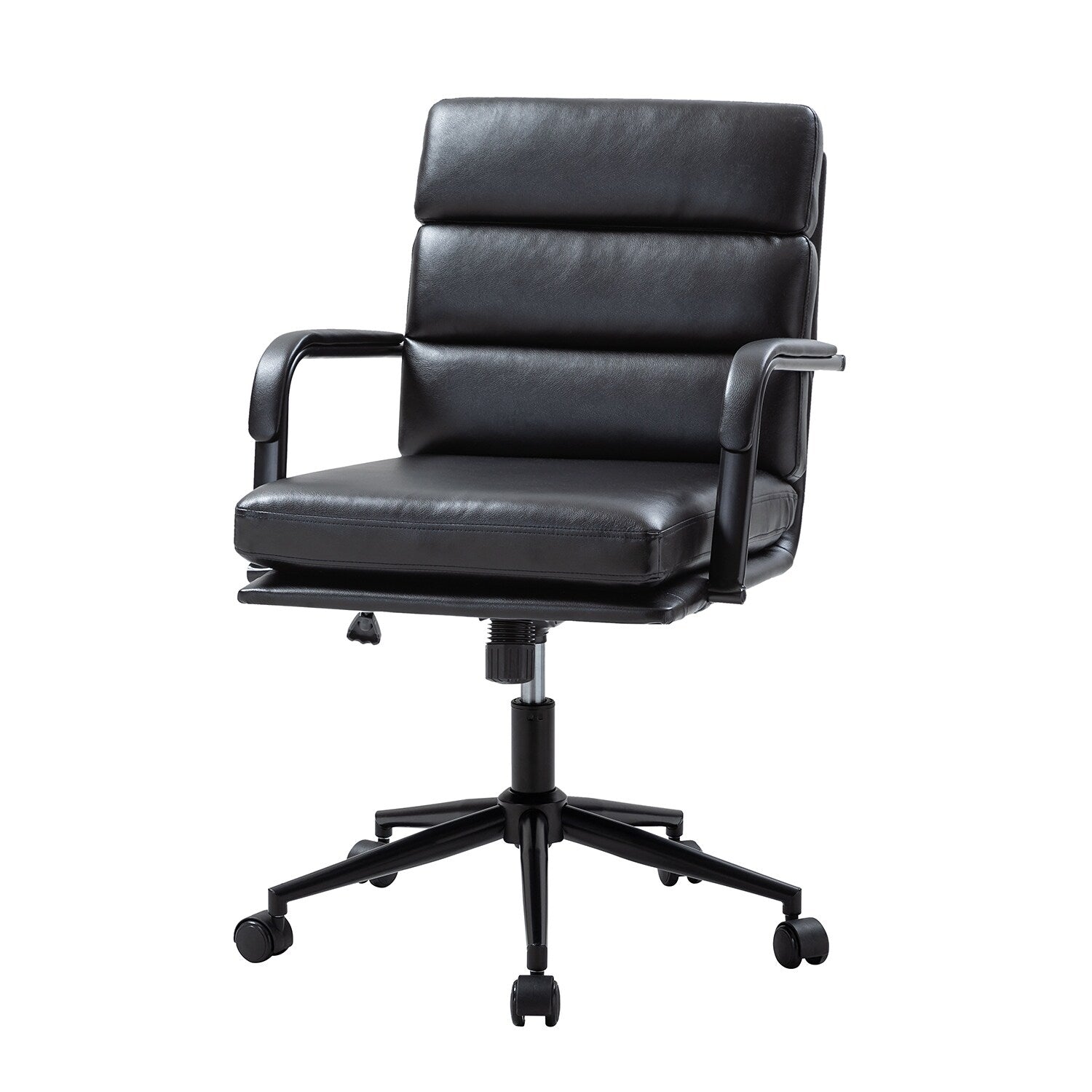 Chaise de travail moderne Joseph en similicuir avec verrouillage de l'inclinaison et inclinaison centrale par HULALA HOME