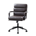 Chaise de travail moderne Joseph en similicuir avec verrouillage de l'inclinaison et inclinaison centrale par HULALA HOME