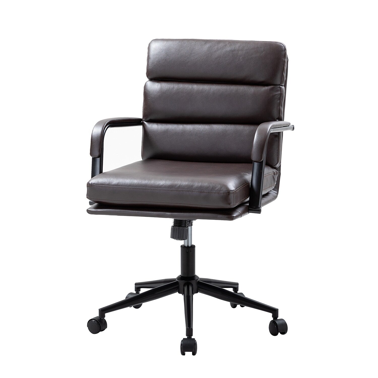 Chaise de travail moderne Joseph en similicuir avec verrouillage de l'inclinaison et inclinaison centrale par HULALA HOME