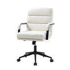 Chaise de travail moderne Joseph en similicuir avec verrouillage de l'inclinaison et inclinaison centrale par HULALA HOME