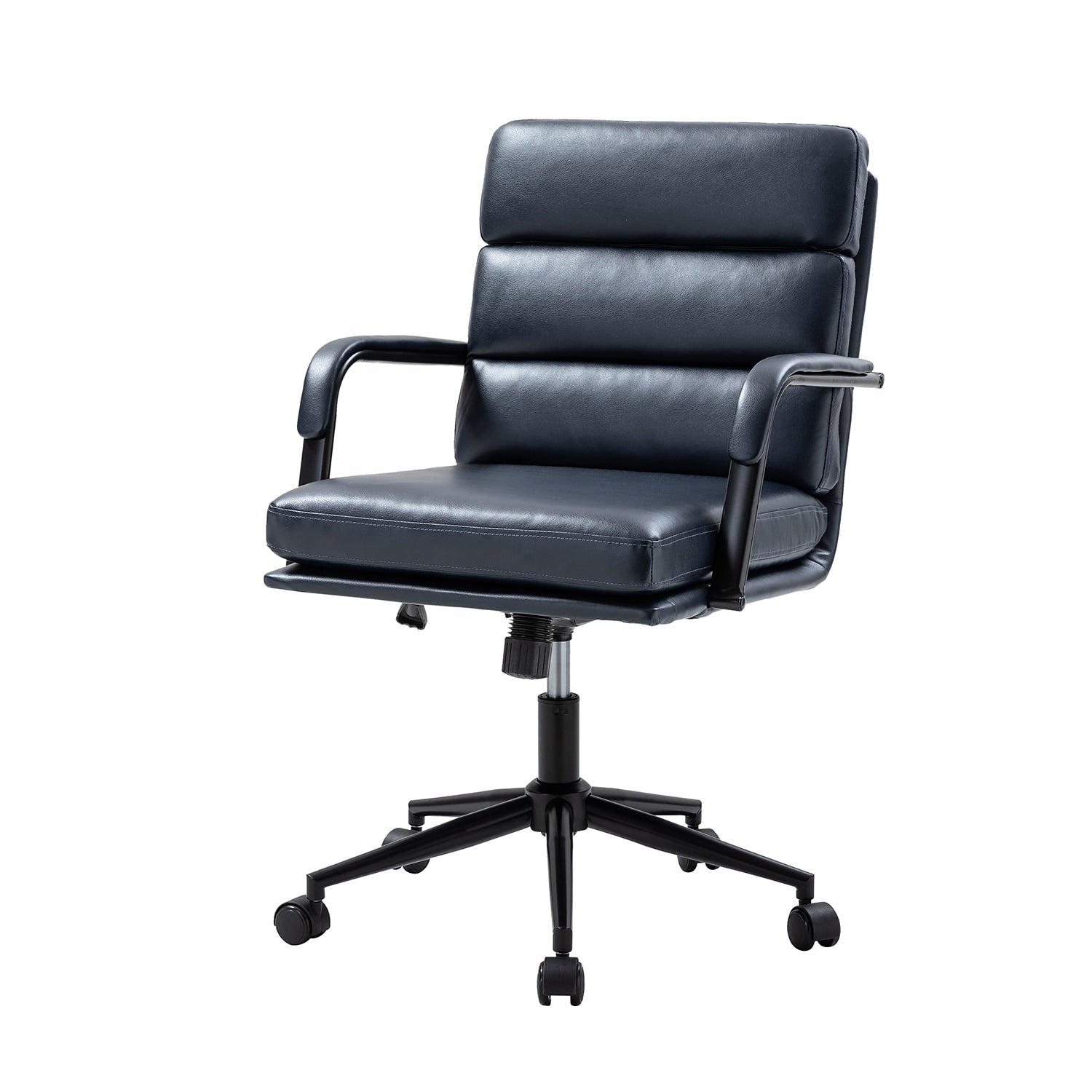 Chaise de travail moderne Joseph en similicuir avec verrouillage de l'inclinaison et inclinaison centrale par HULALA HOME