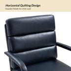 Chaise de travail moderne Joseph en similicuir avec verrouillage de l'inclinaison et inclinaison centrale par HULALA HOME