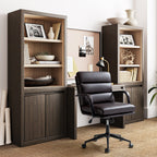 Chaise de travail moderne Joseph en similicuir avec verrouillage de l'inclinaison et inclinaison centrale par HULALA HOME
