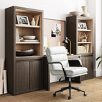 Chaise de travail moderne Joseph en similicuir avec verrouillage de l'inclinaison et inclinaison centrale par HULALA HOME