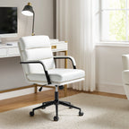 Chaise de travail moderne Joseph en similicuir avec verrouillage de l'inclinaison et inclinaison centrale par HULALA HOME