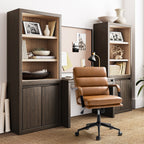 Chaise de travail moderne Joseph en similicuir avec verrouillage de l'inclinaison et inclinaison centrale par HULALA HOME