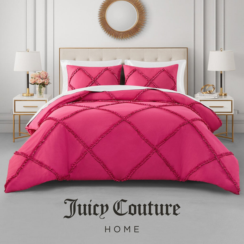 Parure de couette réversible à volants diamantés Juicy Couture