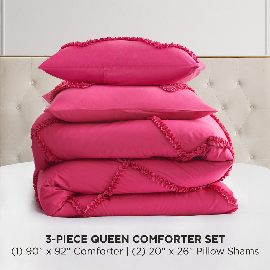 Parure de couette réversible à volants diamantés Juicy Couture