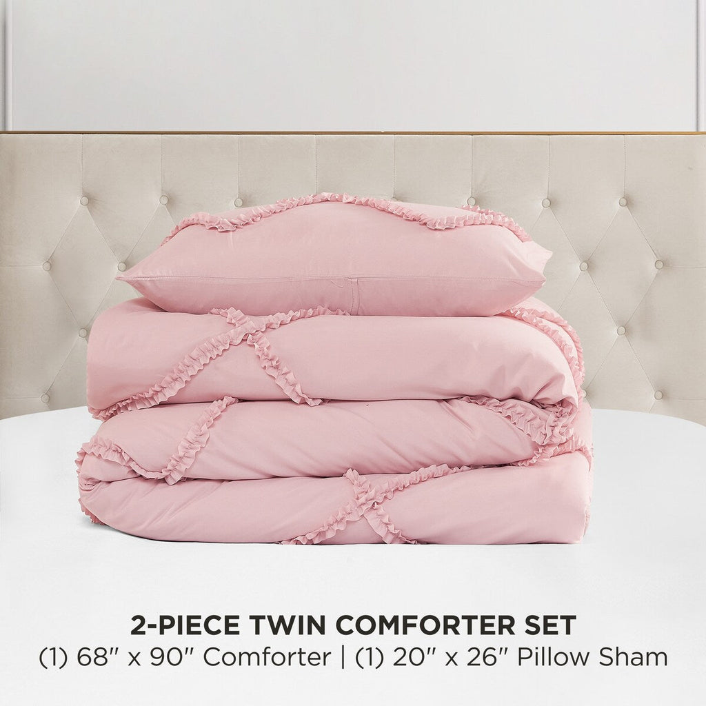 Parure de couette réversible à volants diamantés Juicy Couture