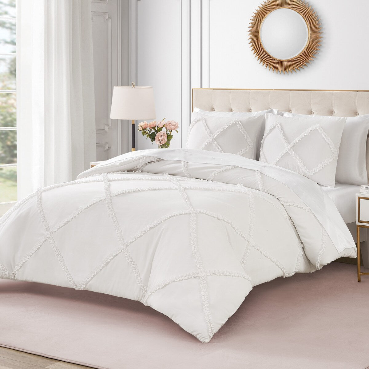 Parure de couette réversible à volants diamantés Juicy Couture