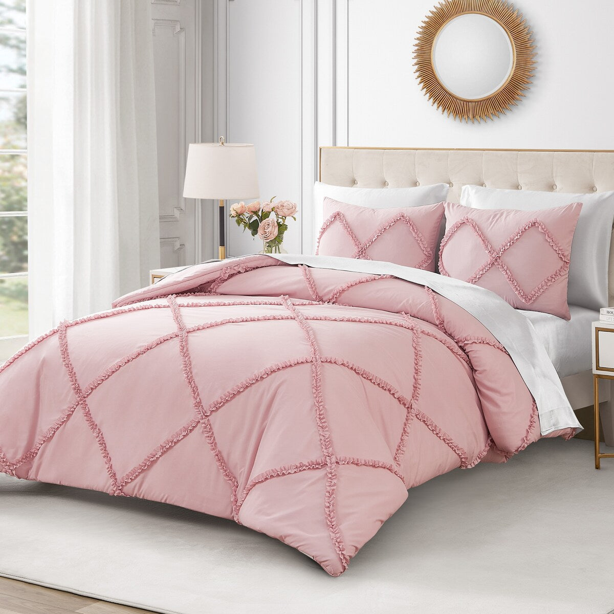 Parure de couette réversible à volants diamantés Juicy Couture