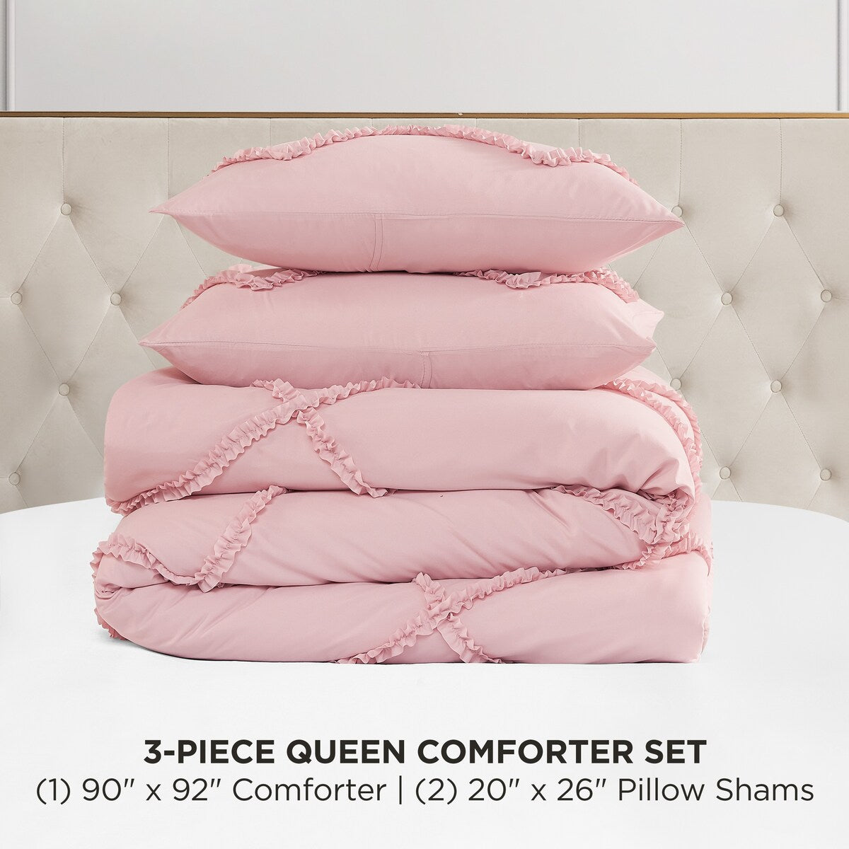Parure de couette réversible à volants diamantés Juicy Couture