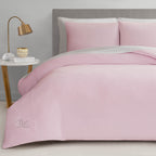 Ensembles de couette et taies d'oreiller en velours uni Juicy Couture