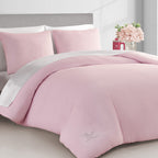 Ensembles de couette et taies d'oreiller en velours uni Juicy Couture