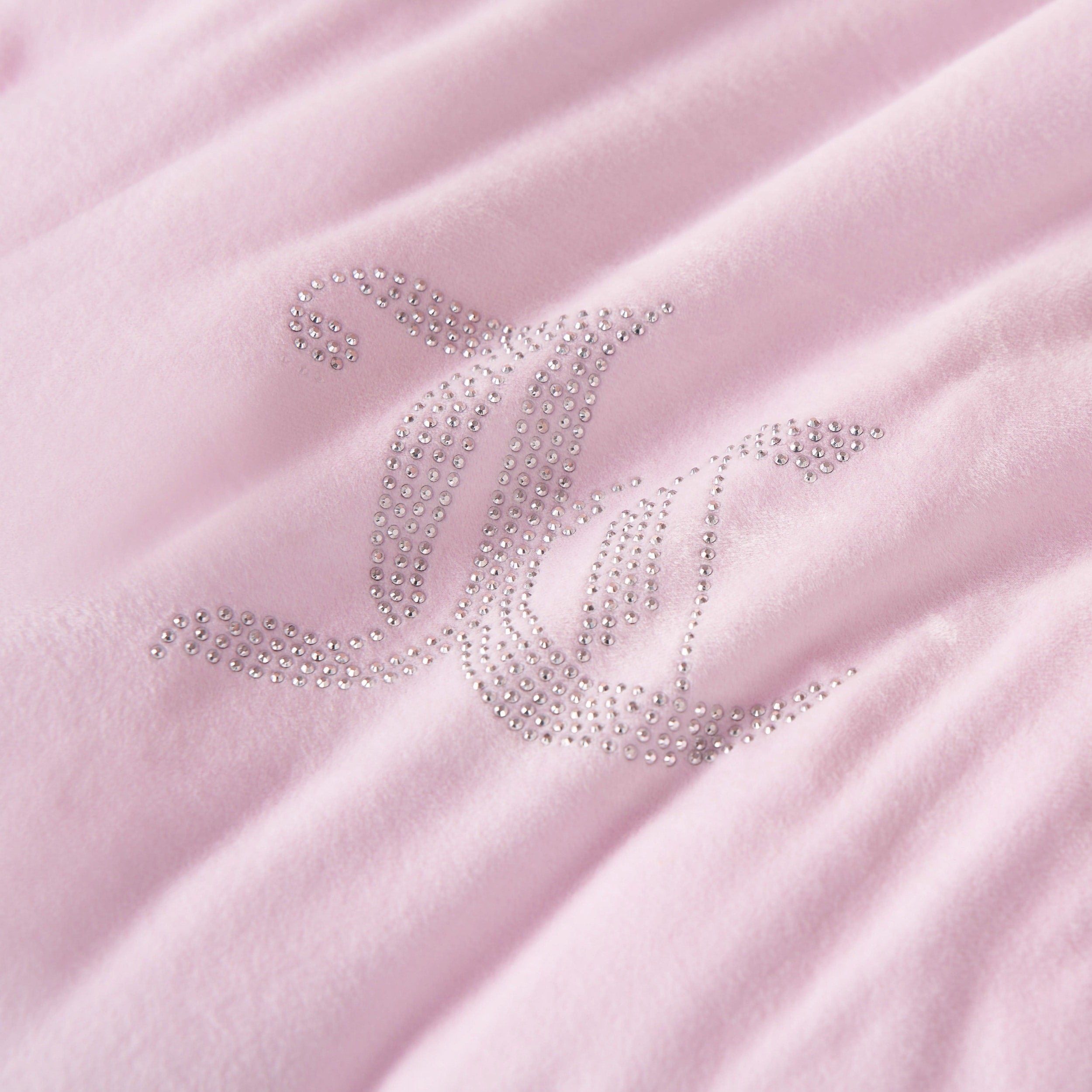 Ensembles de couette et taies d'oreiller en velours uni Juicy Couture