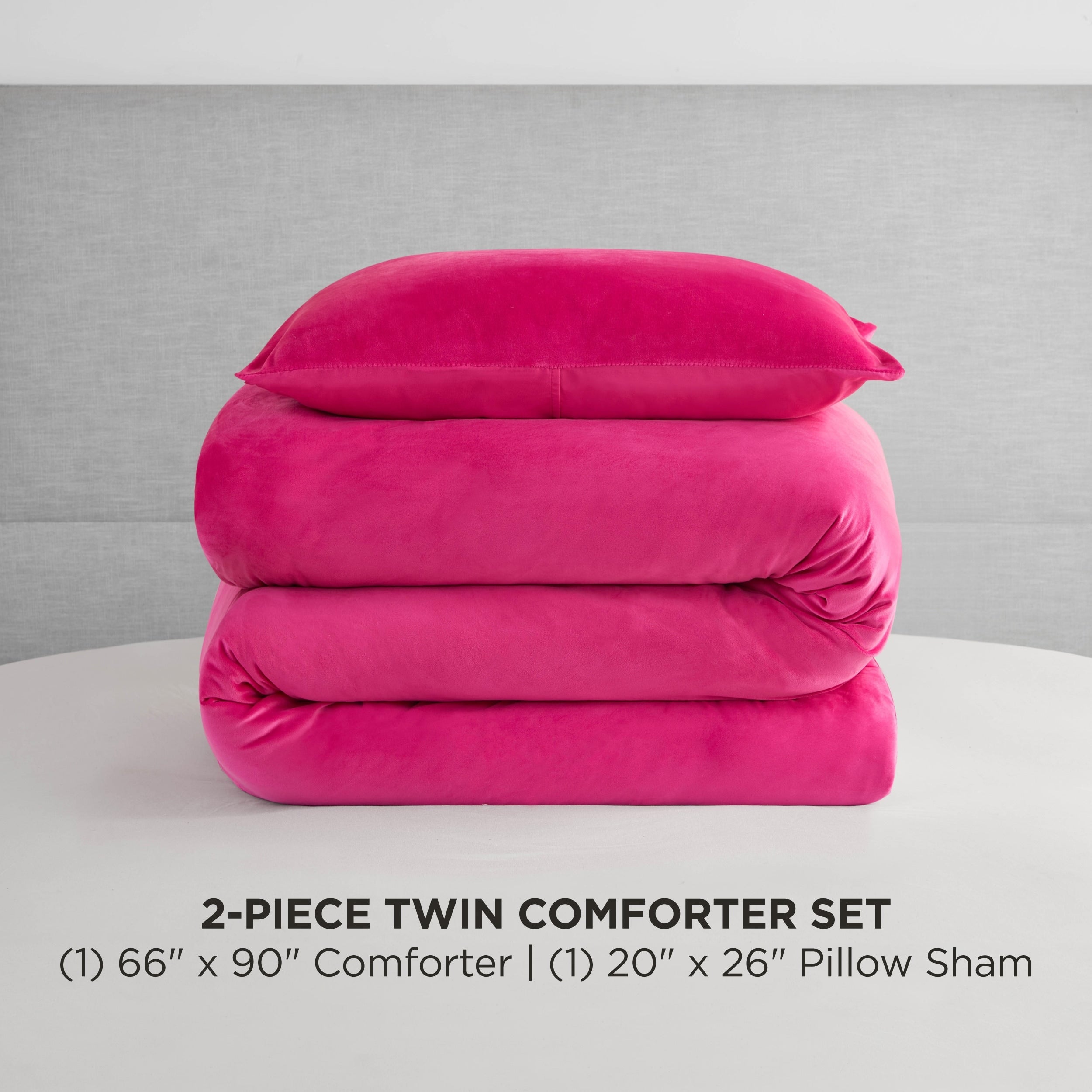 Ensembles de couette et taies d'oreiller en velours uni Juicy Couture