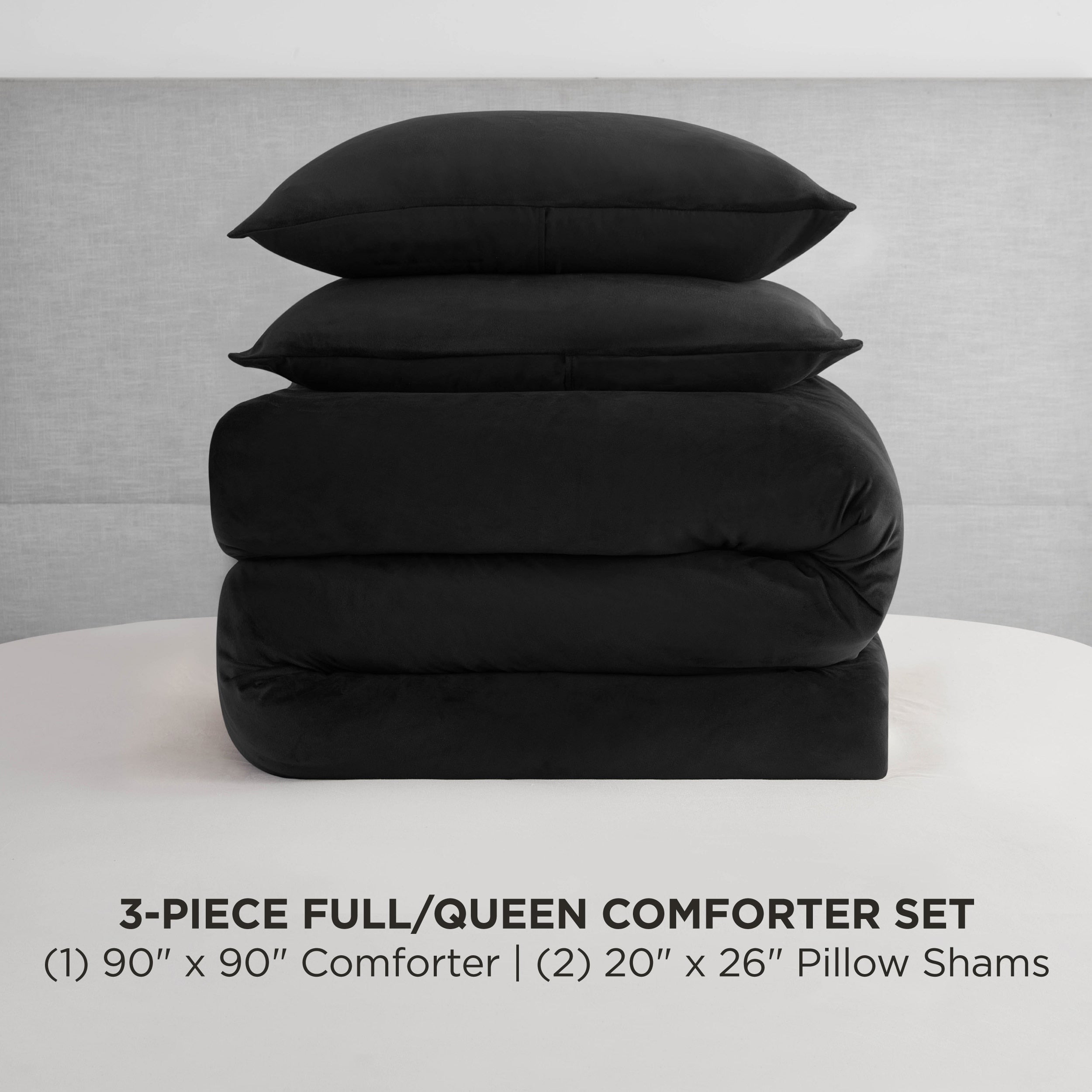 Ensembles de couette et taies d'oreiller en velours uni Juicy Couture