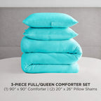Ensembles de couette et taies d'oreiller en velours uni Juicy Couture