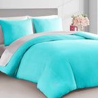 Ensembles de couette et taies d'oreiller en velours uni Juicy Couture