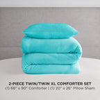 Ensembles de couette et taies d'oreiller en velours uni Juicy Couture