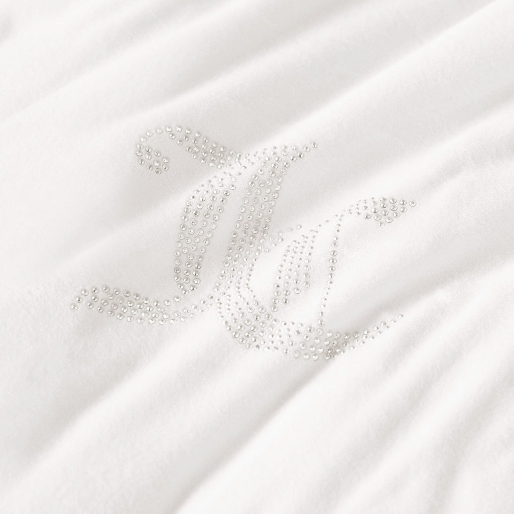 Ensembles de couette et taies d'oreiller en velours uni Juicy Couture