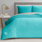 Ensembles de couette et taies d'oreiller en velours uni Juicy Couture