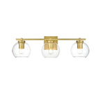 Applique de salle de bain Julian 1 lumière noire et transparente