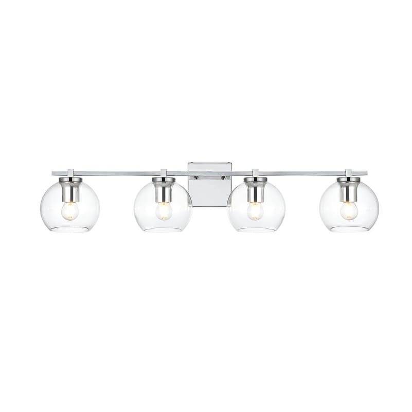 Applique de salle de bain Julian 1 lumière noire et transparente