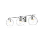 Applique de salle de bain Julian 1 lumière noire et transparente