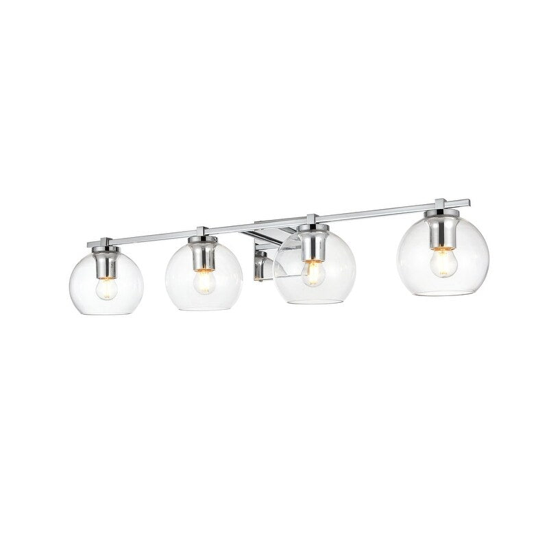 Applique de salle de bain Julian 1 lumière noire et transparente