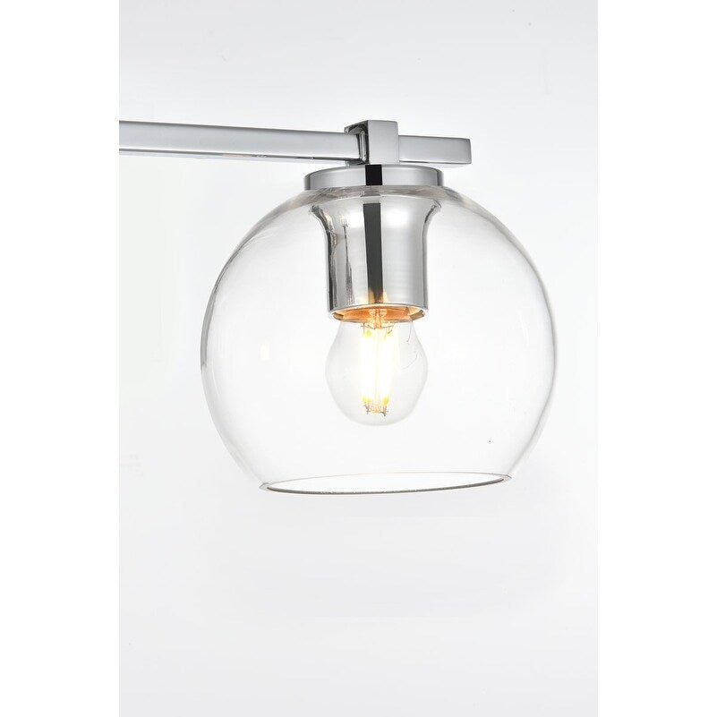 Applique de salle de bain Julian 1 lumière noire et transparente