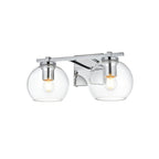 Applique de salle de bain Julian 1 lumière noire et transparente