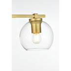 Applique de salle de bain Julian 1 lumière noire et transparente