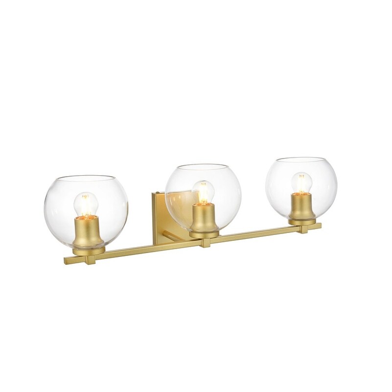 Applique de salle de bain Julian 1 lumière noire et transparente