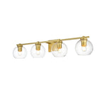 Applique de salle de bain Julian 1 lumière noire et transparente