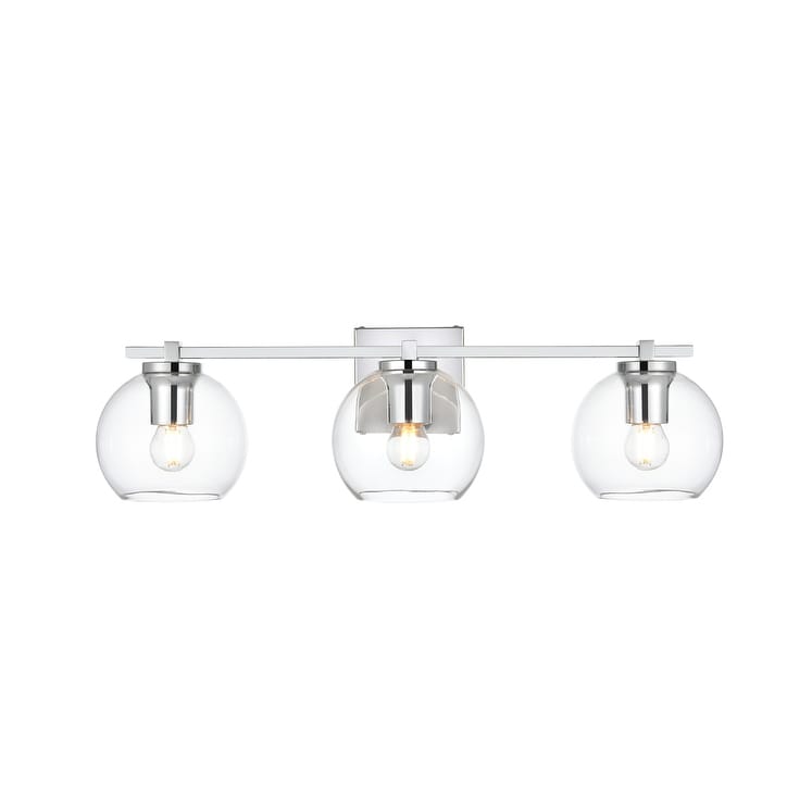 Applique de salle de bain Julian 1 lumière noire et transparente
